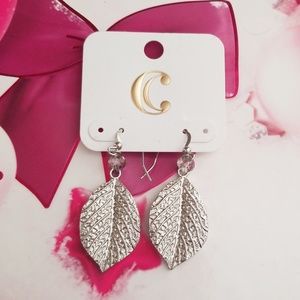 Silver Leaf Earrings